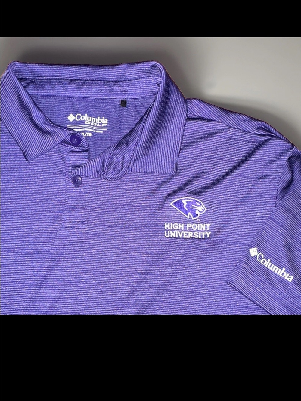 Columbia Golf Purple High Point University Men’s Polo